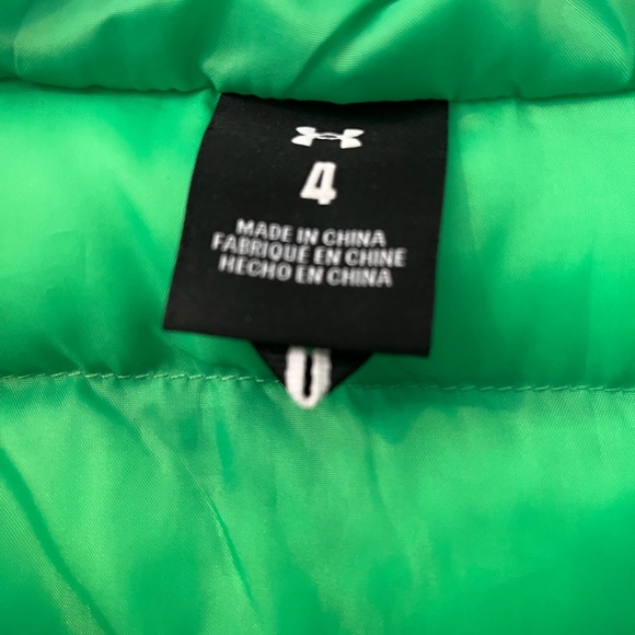 Under Armour Kids Puffer Jacket in Bright Green - Picture 4 of 6